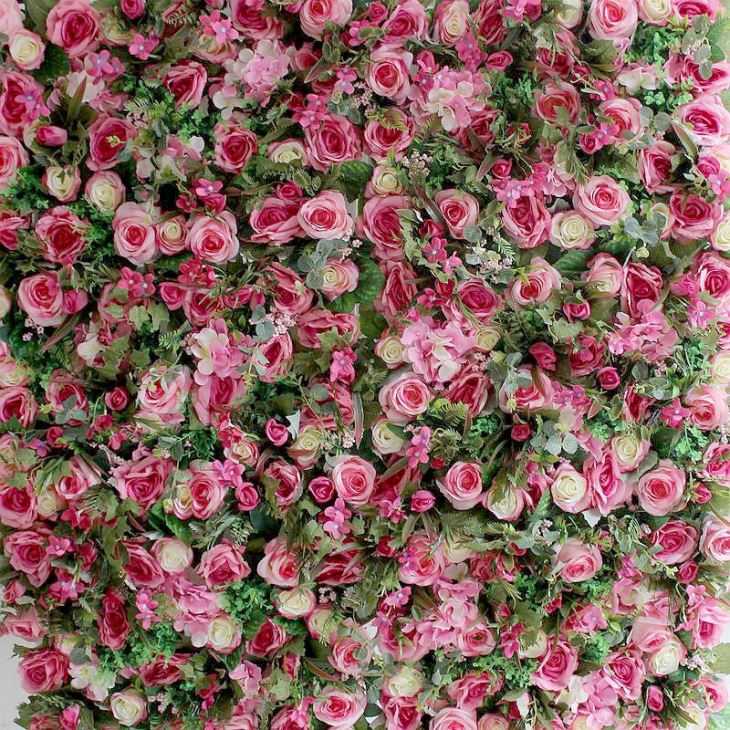 Blush Pink Flower Wall