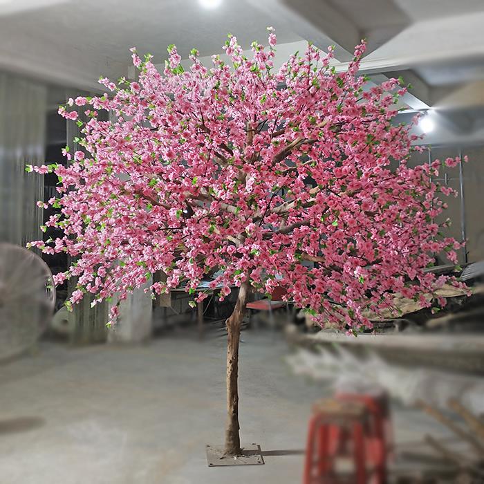Colorful Artificial Cherry Tree Interior Decorations